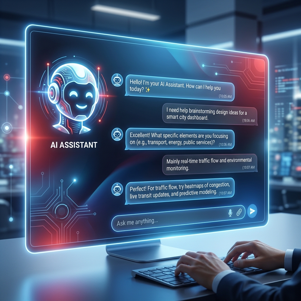 AI Chatbot Illustration