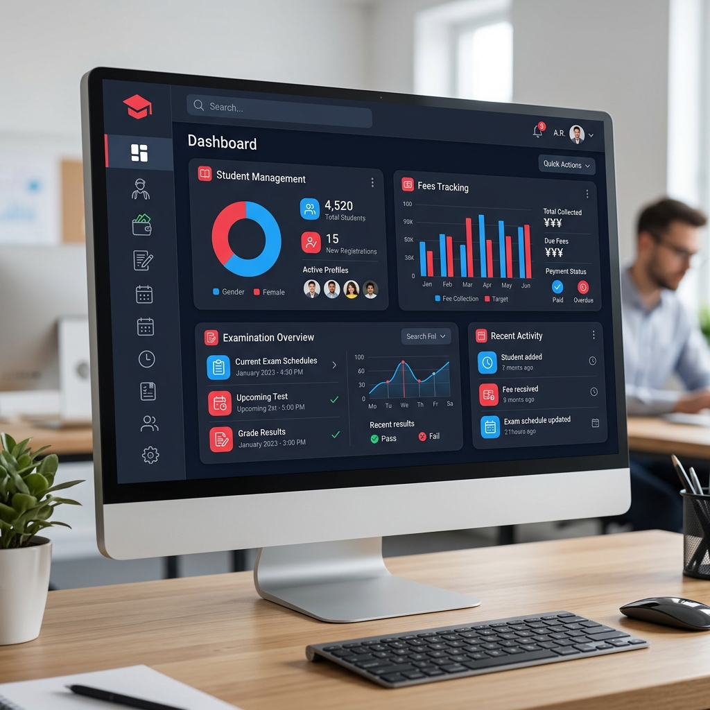 Education ERP Software Interface