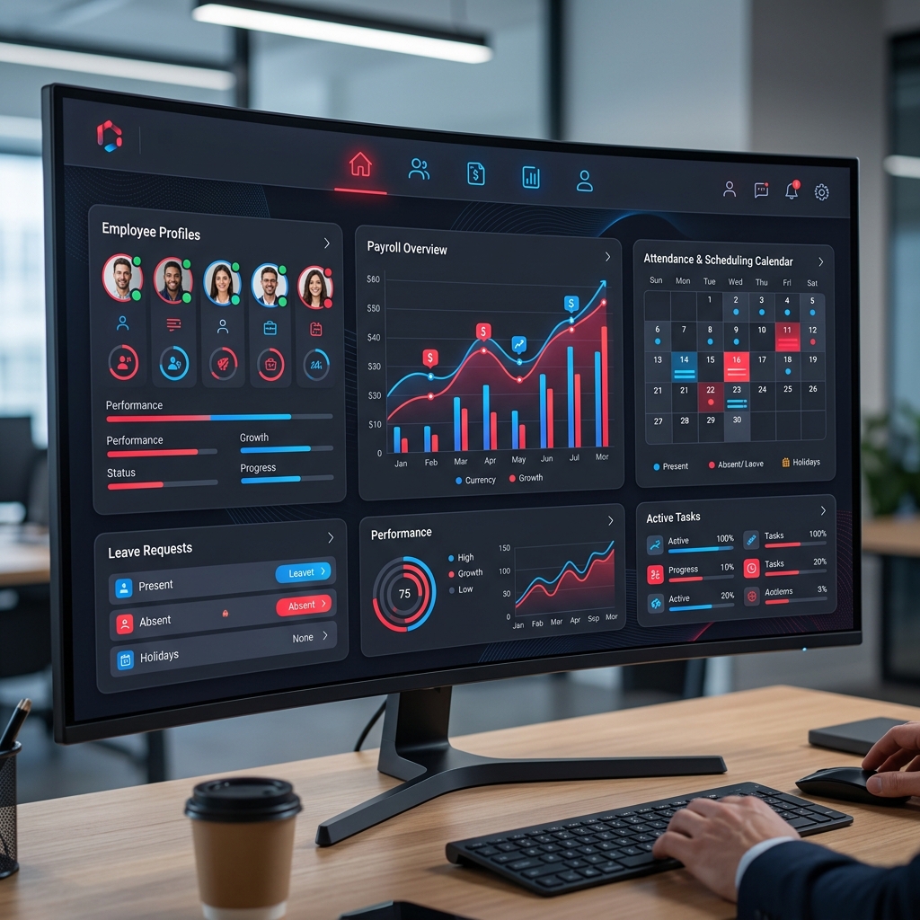 HRMS Software Interface